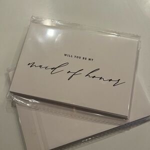 Bridesmaid proposal cards - set of 5 with envelopes